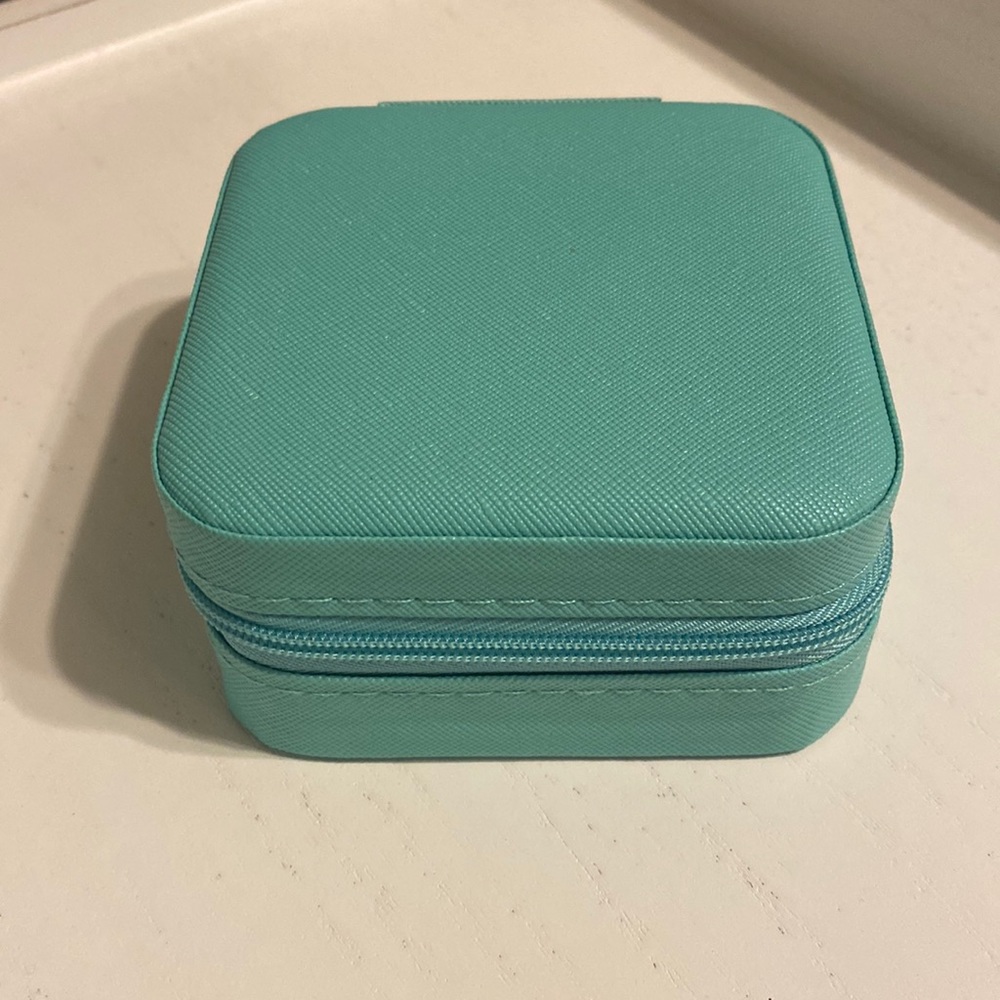 Travel Jewelry Case, Turquoise
